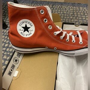 Converse all star high-tops. NWT. Fire opal. Size 12M/14W